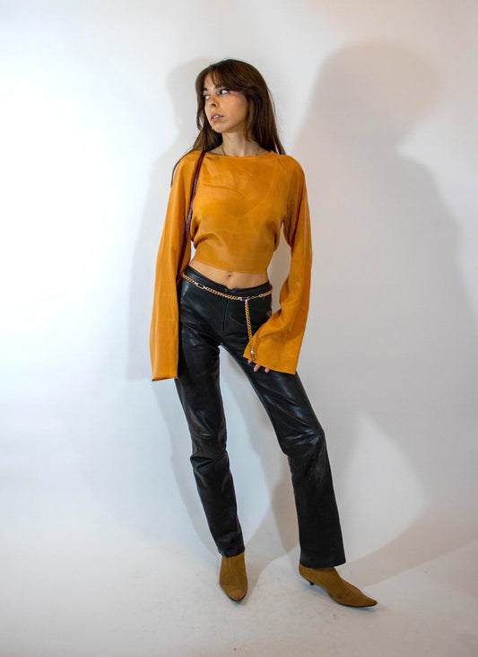 Greta | Orangefarbenes Oberteil